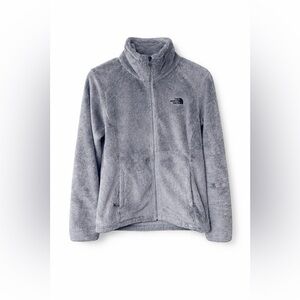Women’s North Face Light Gray Plush Fleece Jacket